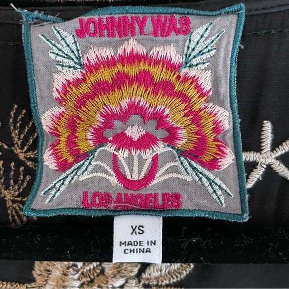 JOHNNY WAS Ally Velvet Wrap Dress - Picture 7 of 8